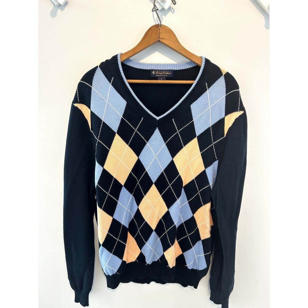 Brook Brothers Vintage Y2k Checkered Sweater - Great Condition